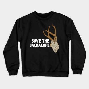 Jackalope, Jackalope Art, Cryptid, Cryptozoology Crewneck Sweatshirt